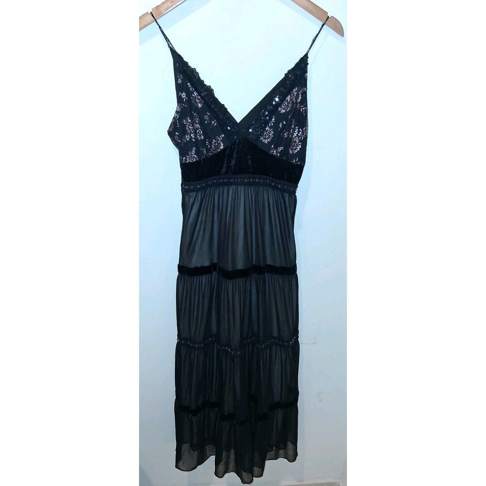 Hourglass Babydoll Dress Womens Medium Y2K Slip Fairy Grunge Whimsigoth Gypsy